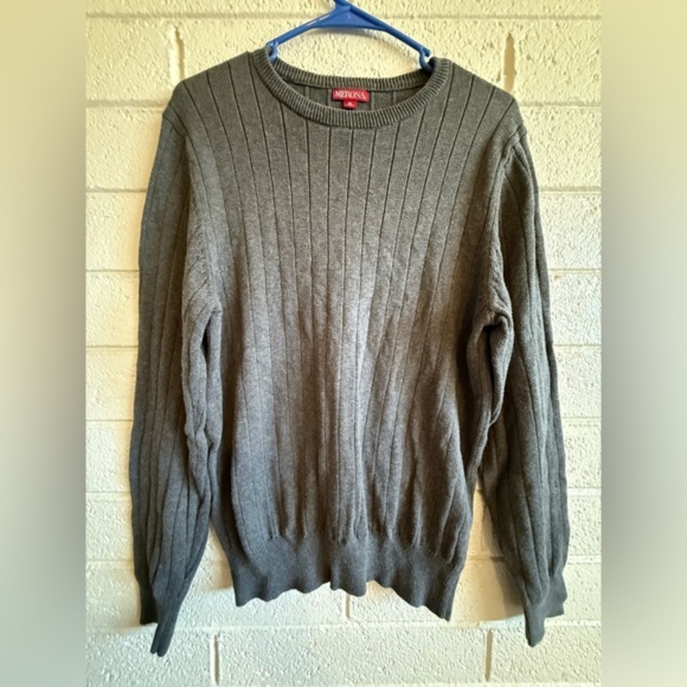 Merona Brown Ribbed Knit Sweater size M